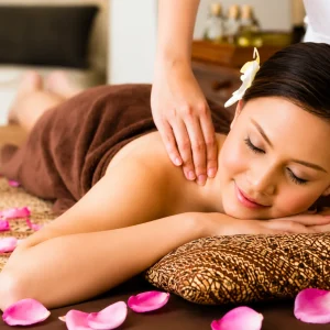 Hot stone and hot oil Thai massage treatment
